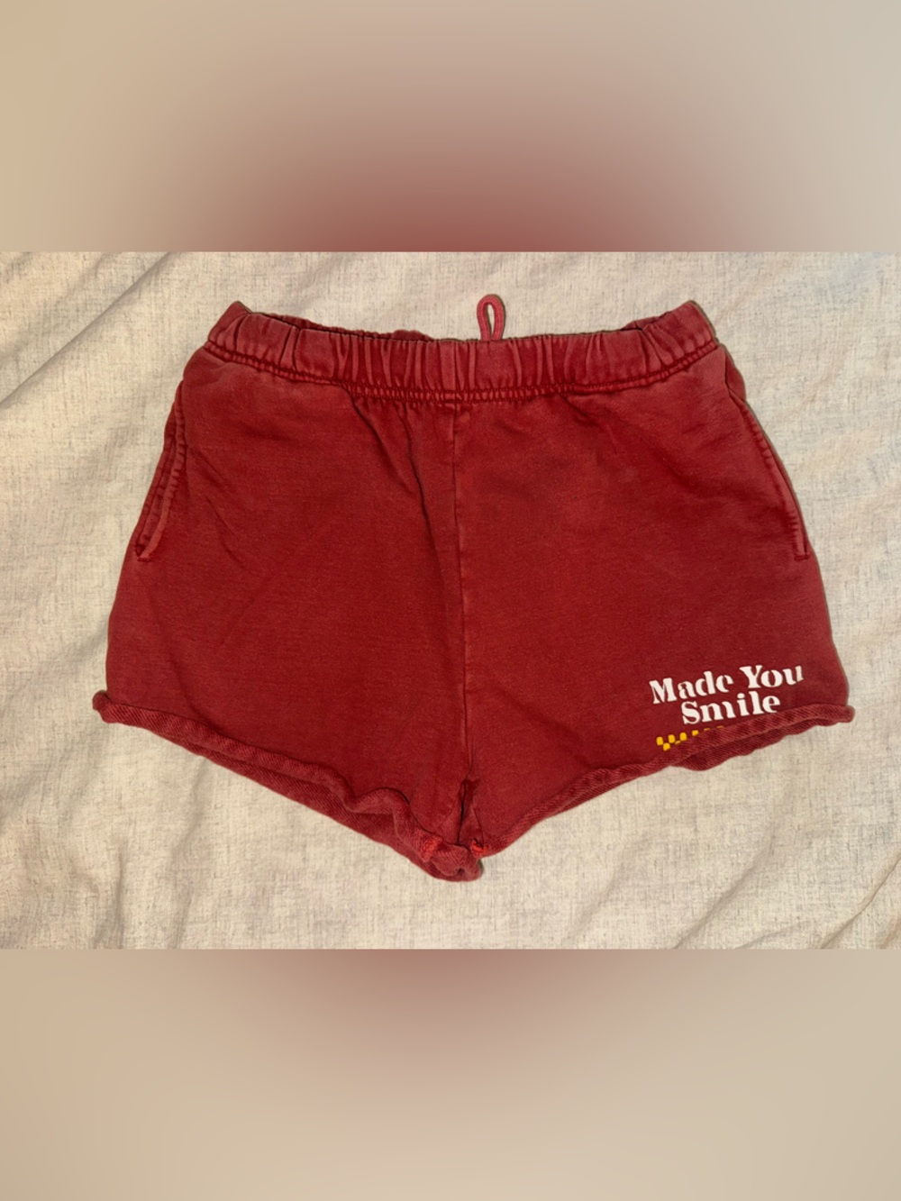 Made You Smile Women's Maroon Lounge Shorts